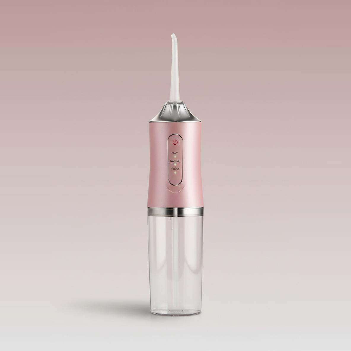Pink Flossify cordless water flosser